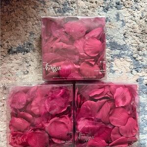 Burgundy Silk Rose Petals- 3 boxes